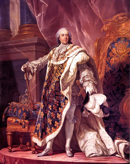 Louis XV Bourbon  King of France ca. 1770 by Louis-Michel van Loo   Versailles